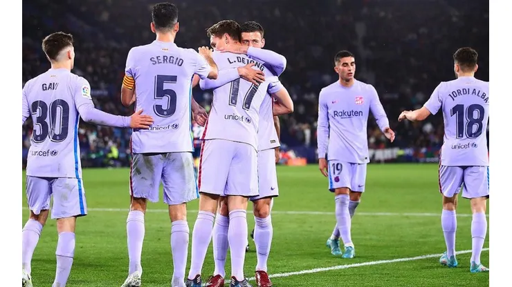 Barcelona en festejo por Liga.