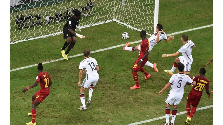 El gol de Klose ante Ghana en el 2014.