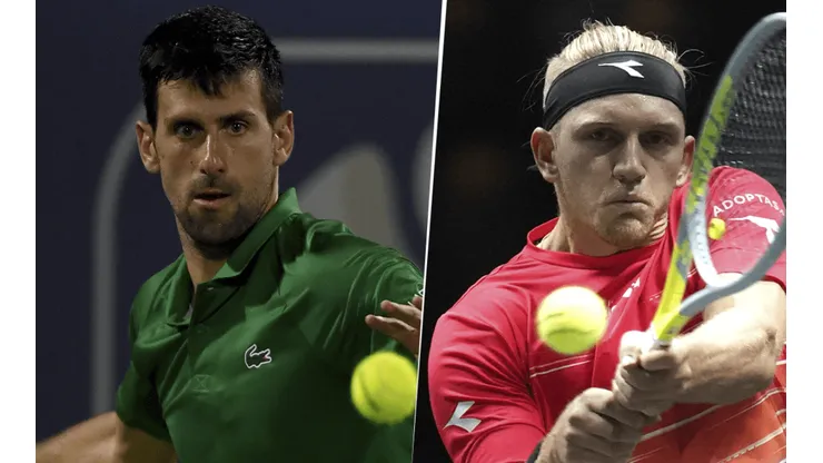 Novak Djokovic vs. Alejandro Davidovich Fokina (Fotos: Getty Images)