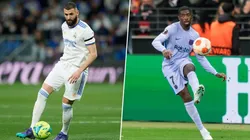 Karim Benzema y Ousmane Dembélé.
