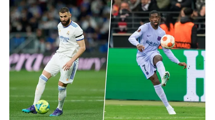 Karim Benzema y Ousmane Dembélé.