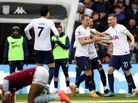 Son fue una pesadilla para Dibu Martínez y Tottenham golea en Villa Park