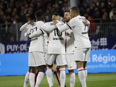 Nueva actuación 'deluxe' del tridente Messi-Mbappé-Neymar para goleada del PSG