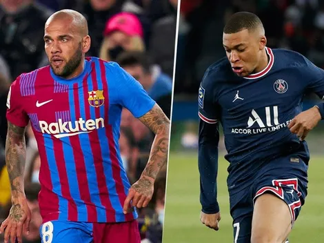 Dani Alves declaró su predilección por Kylian Mbappé para llegar a Barcelona
