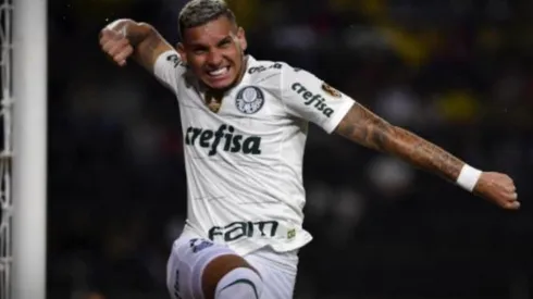 Festejo de gol de Palmeiras.