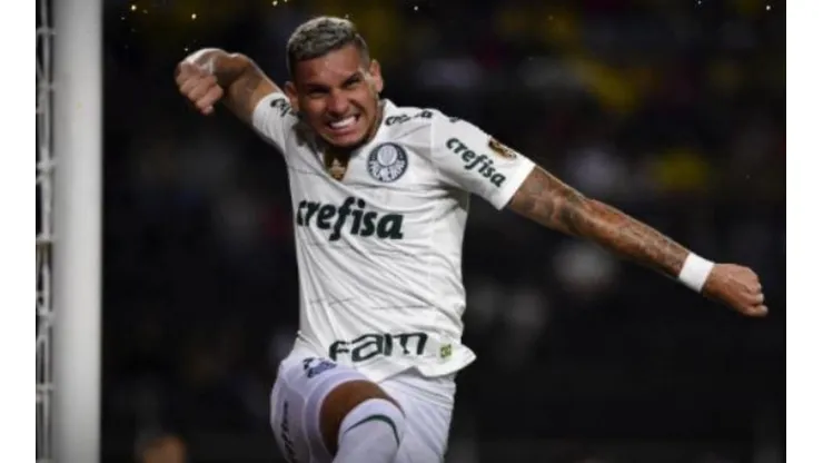 Festejo de gol de Palmeiras.