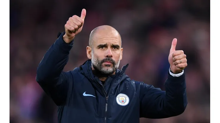 Josep Guardiola, actual entrenador de Manchester City.