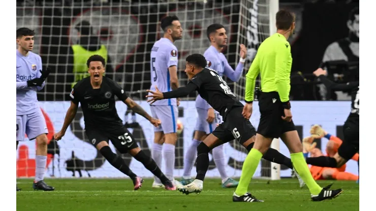 Ansgar Knauff, autor de un golazo para Eintracht Frankfurt.