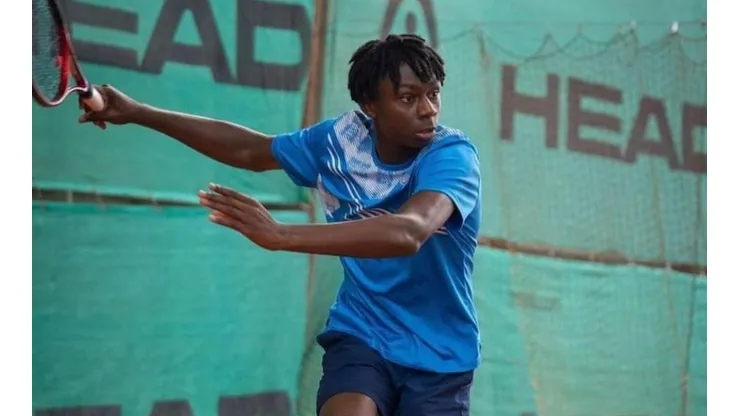 Michael Kouame, en un entrenamiento
