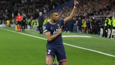 Kylian Mbappé en el Santiago Bernabéu.