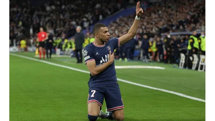 Kylian Mbappé en el Santiago Bernabéu.