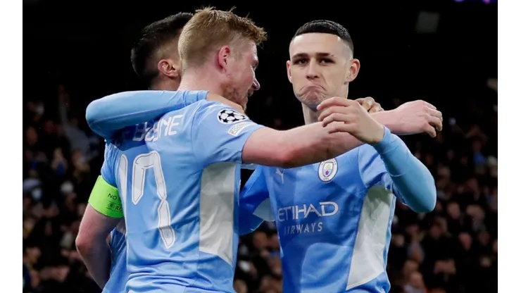 Foden y De Bruyne, su abrazo tras el único gol del partido.