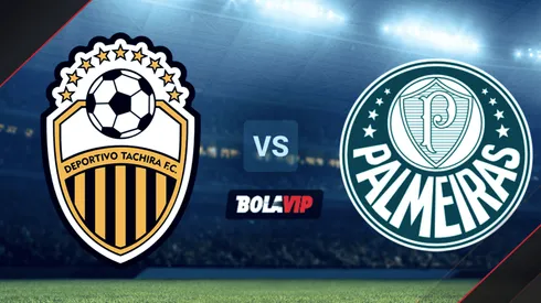 Deportivo Táchira vs. Palmeiras por la Copa Libertadores.