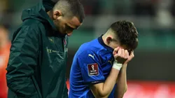 Selección italiana tras la derrota ante Macedonia del Norte.