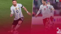 Messi y Lewandowski, estrellas de Argentina y Polonia.