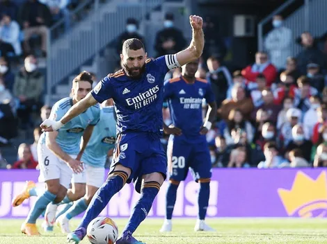 Dos penales de Benzema le dan el triunfo a Real Madrid ante el Celta de Coudet