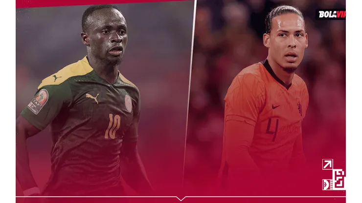 Mané y Van Dijk con sus selecciones.