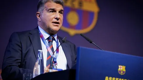 Laporta en la Asamblea del Spotify Camp Nou