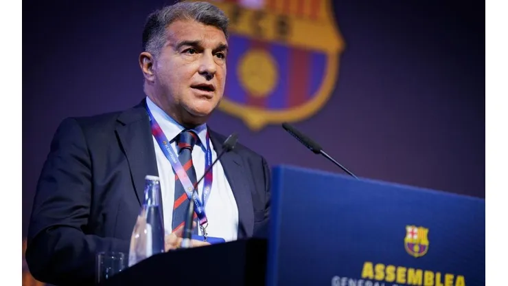 Laporta en la Asamblea del Spotify Camp Nou