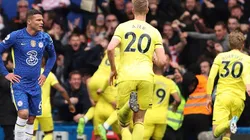 Festejo de gol de Brentford.