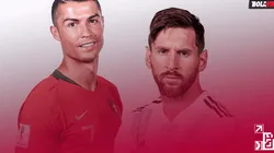 Cristiano Ronaldo y Lionel Messi con sus selecciones.