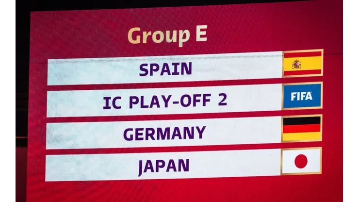 España y Alemania comparten el Grupo E de Qatar 2022