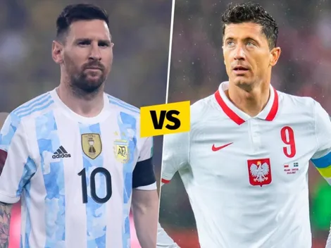 Argentina vs. Polonia: cómo le fue a Messi enfrentando a Lewandowski