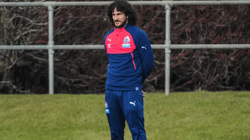 Coloccini en su época de jugador de Newcastle.