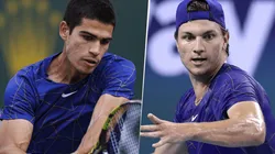 Carlos Alcaraz vs. Miomir Kecmanovic por el Masters 1000 de Miami (Foto: Getty Images).