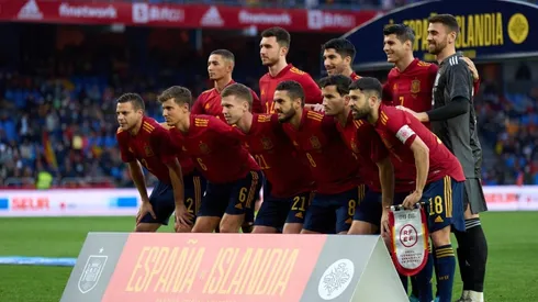 Jugadores de la selección española.