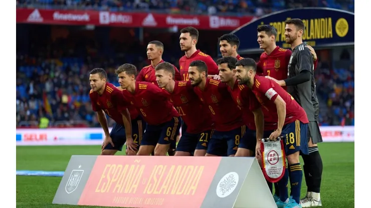 Jugadores de la selección española.