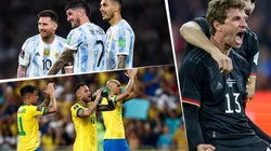 Argentina, Brasil y Alemania, repiten.