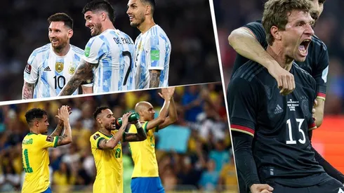 Argentina, Brasil y Alemania, repiten.