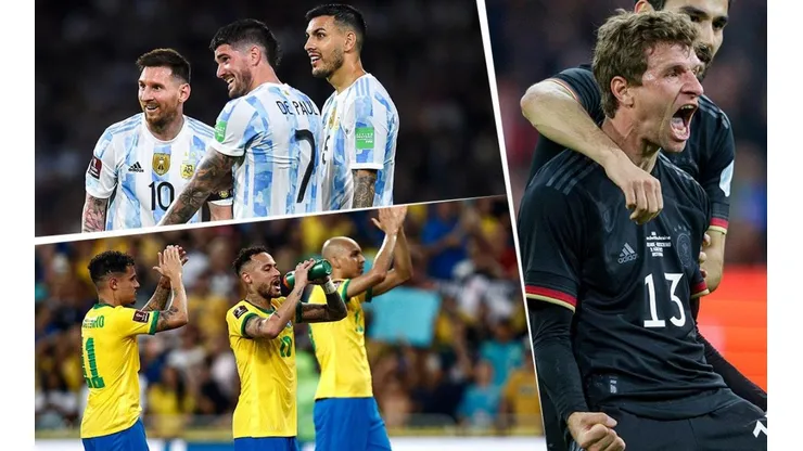 Argentina, Brasil y Alemania, repiten.