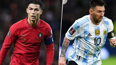 Ronaldo y Messi en acción.