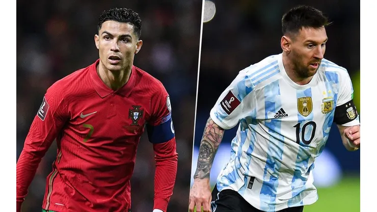 Ronaldo y Messi en acción.