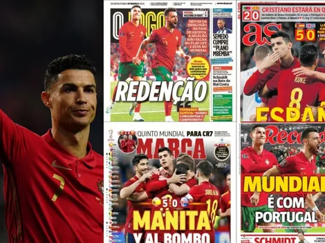 Las portadas de los medios tras la clasificación de CR7 a Qatar