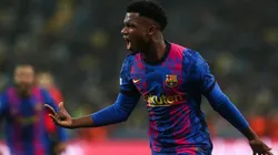 Ansu Fati, de vuelta en Barcelona.