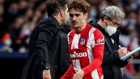 Diego Simeone y Antoine Griezmann.