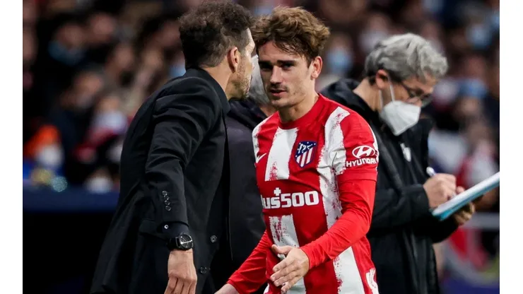 Diego Simeone y Antoine Griezmann.