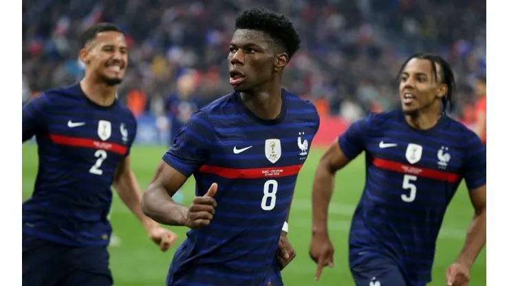 Jugadores de la selección francesa.