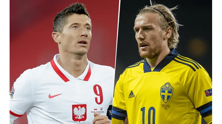 Polonia vs. Suecia por las Eliminatorias UEFA (Fotos: Getty).