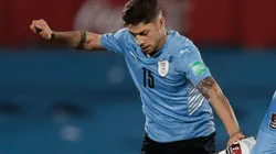 Fede Valverde jugando con Uruguay.
