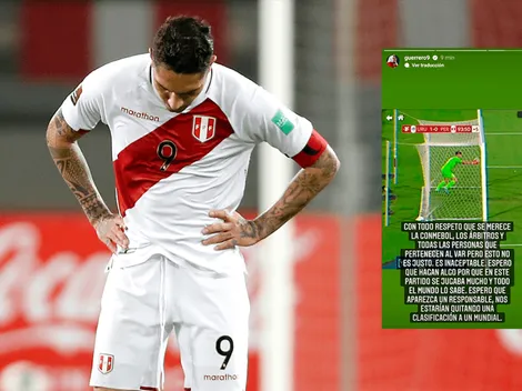 Paolo Guerrero se quejó en redes por polémica jugada, pero con foto editada