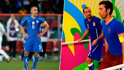 Fabio Cannavaro, Giorgio Chiellini y Gianluigi Buffon.