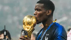 Paul Pogba en festejo del Mundial 2018.