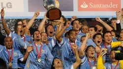 Uruguay celebrando el título de la Copa América.