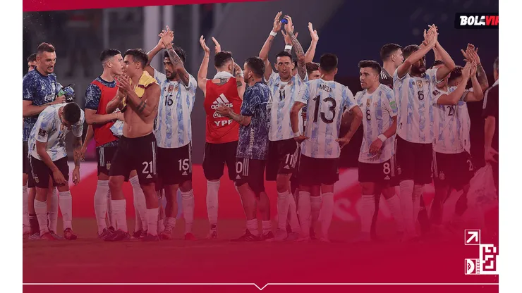Festejo de Argentina en Eliminatorias.