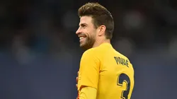 Piqué festejó la goleada de Barcelona.