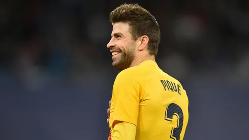 Piqué festejó la goleada de Barcelona.
